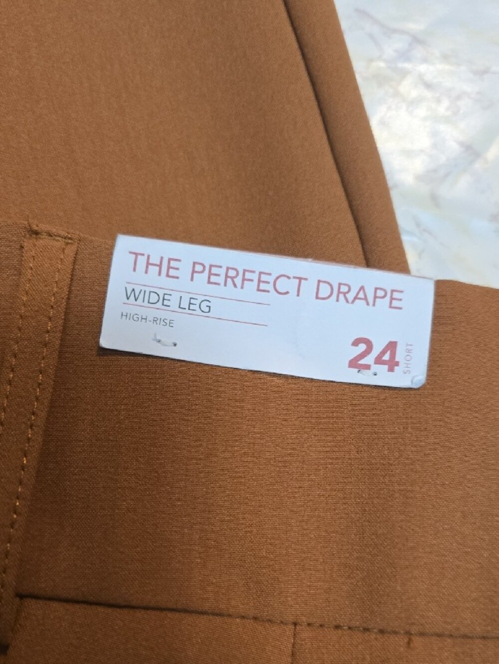 Lane Bryant | Women's | Rust Brown | Wide Leg | High Rise Dress Pants | Size 24S - Picture 5 of 7